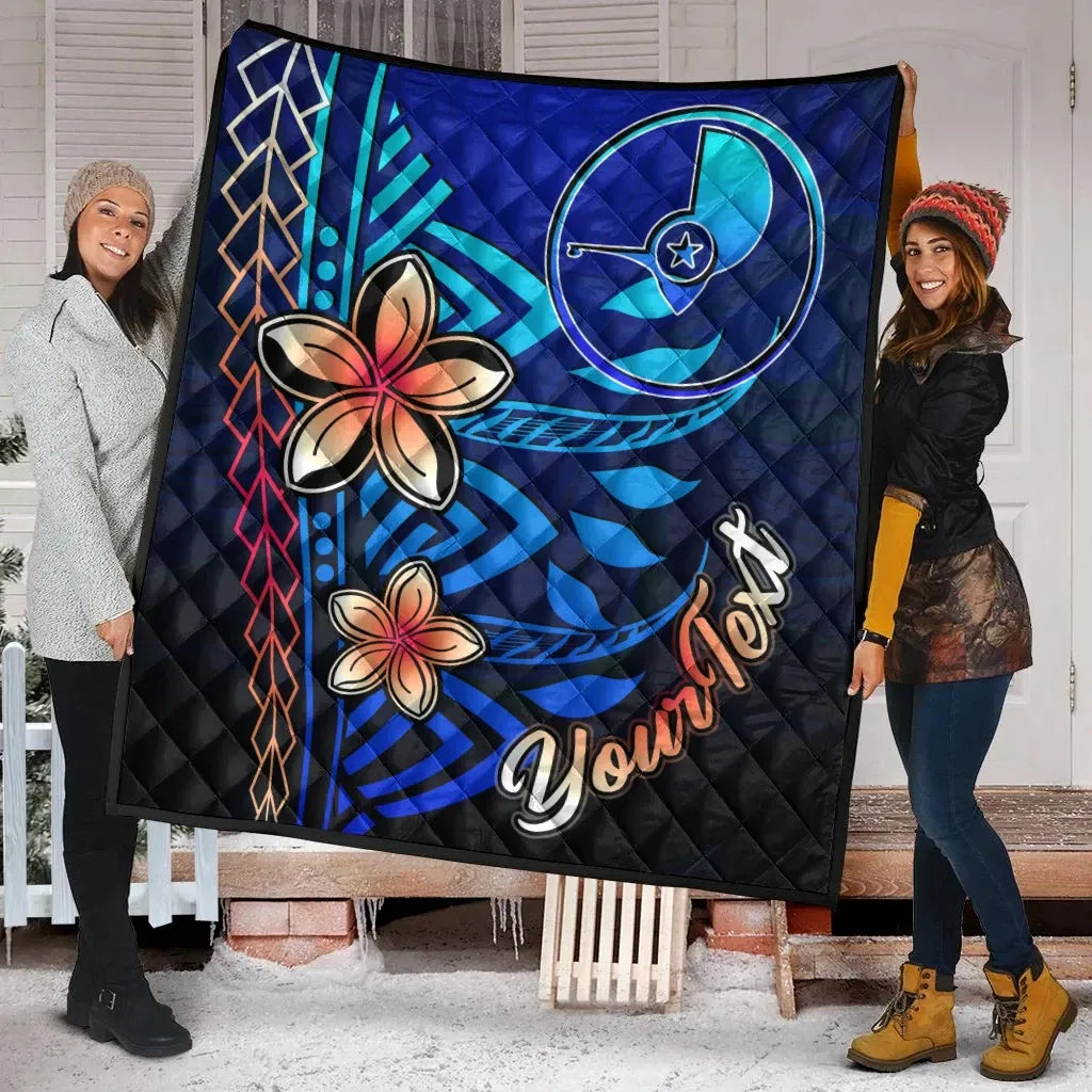 Yap Custom Personalised Premium Quilt - Vintage Tribal Mountain