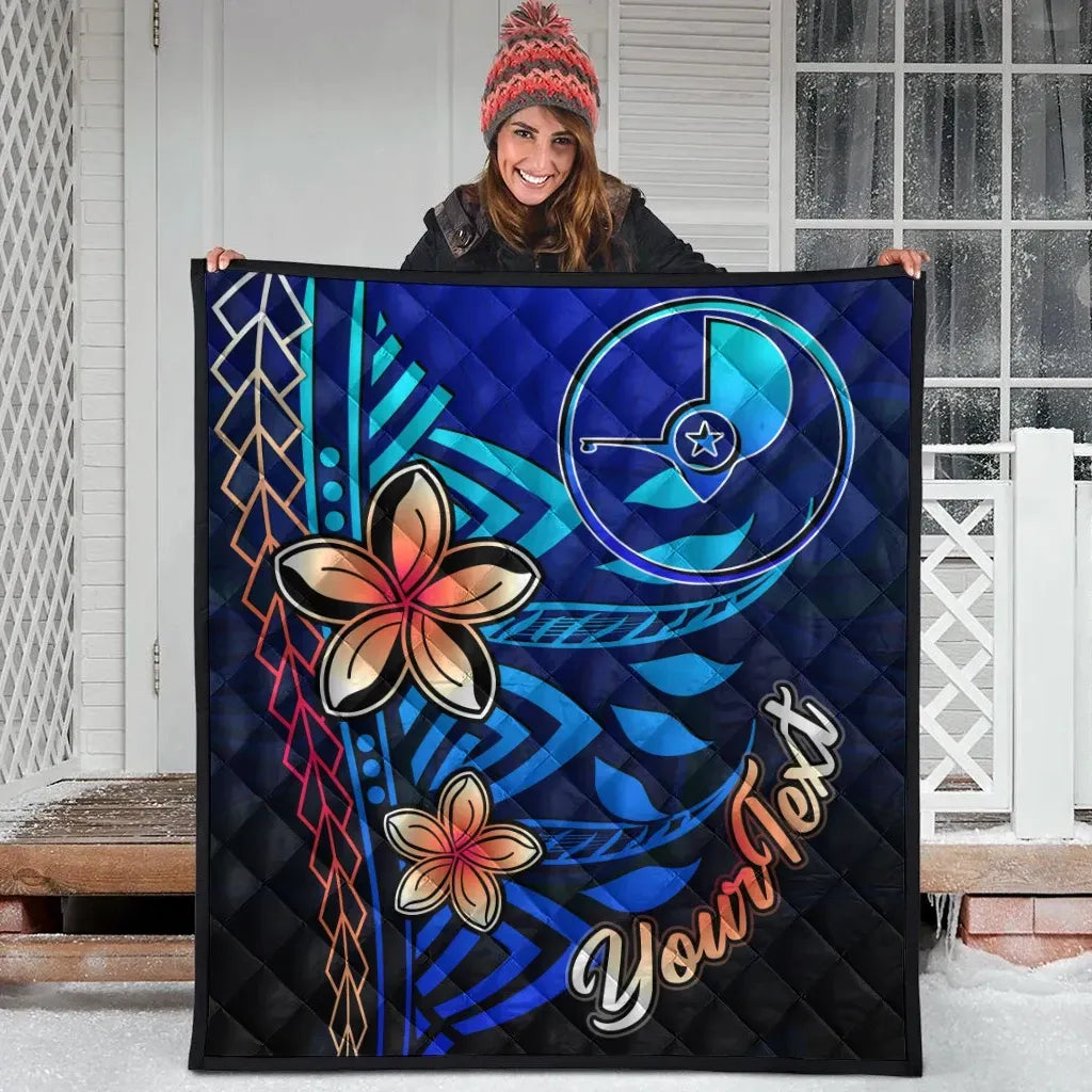 Yap Custom Personalised Premium Quilt - Vintage Tribal Mountain