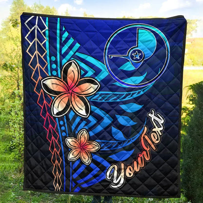 Yap Custom Personalised Premium Quilt - Vintage Tribal Mountain