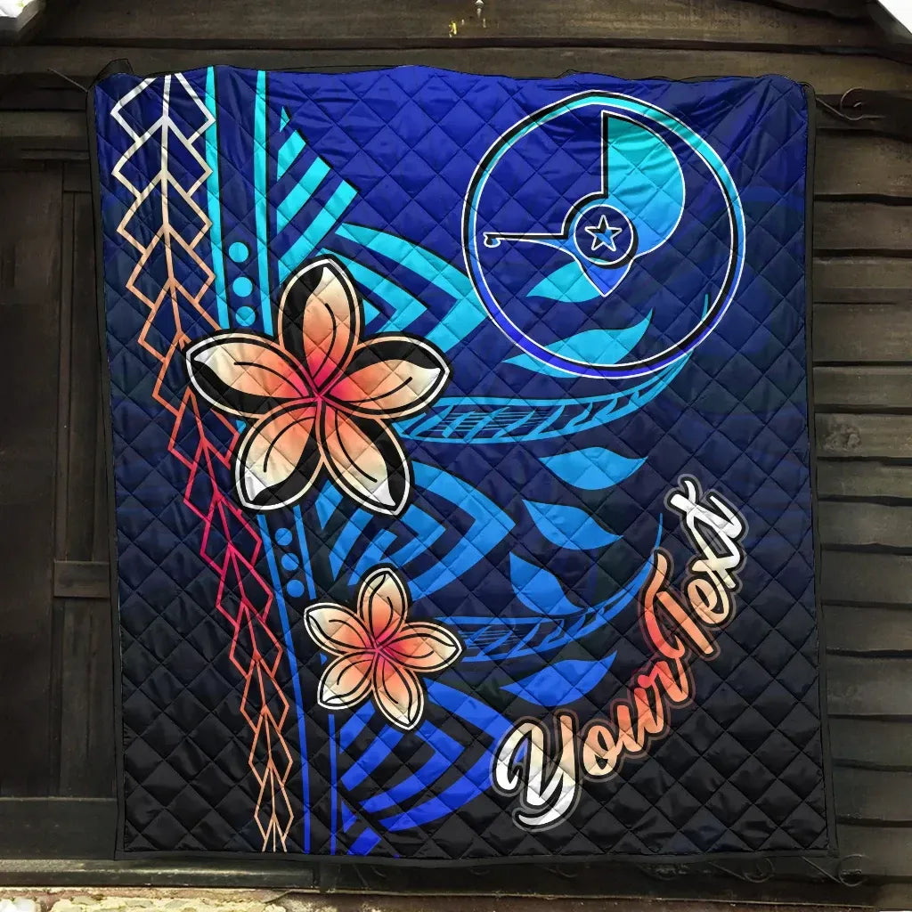 Yap Custom Personalised Premium Quilt - Vintage Tribal Mountain