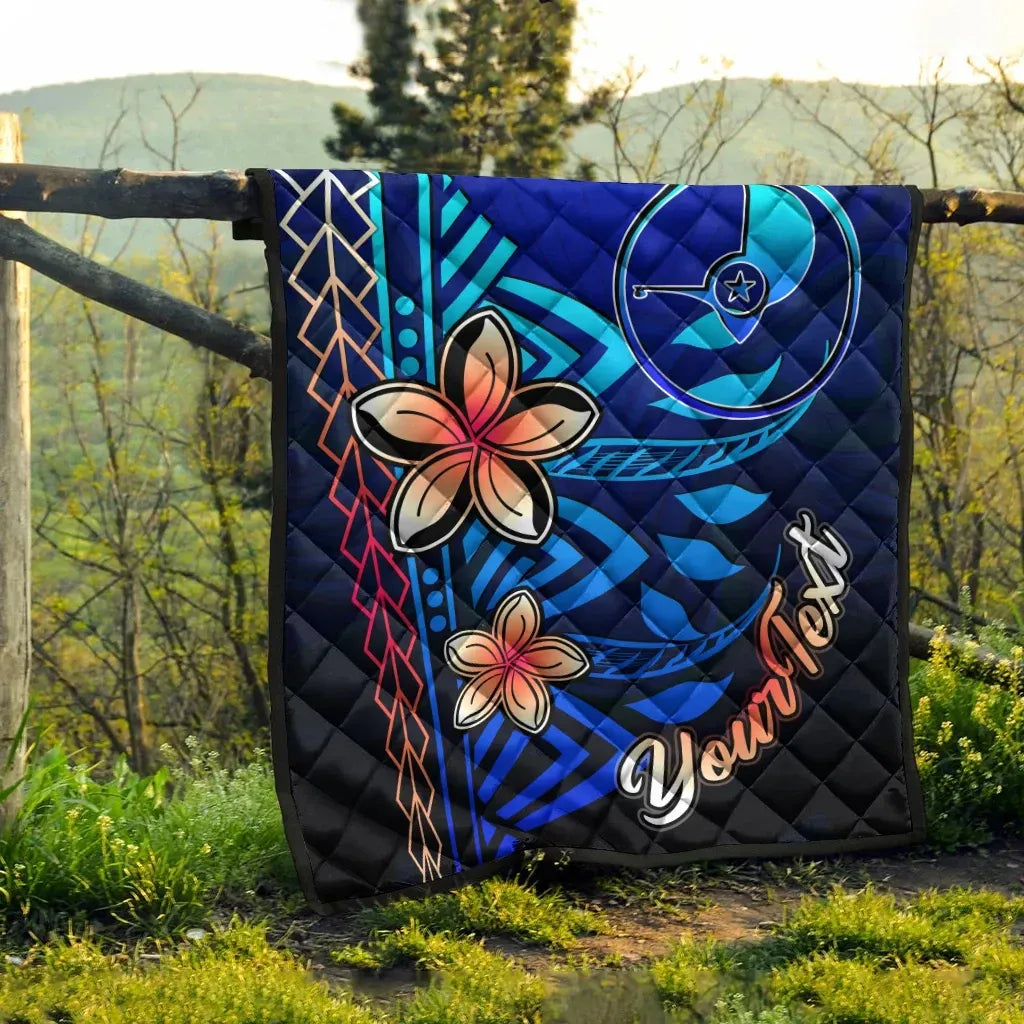 Yap Custom Personalised Premium Quilt - Vintage Tribal Mountain