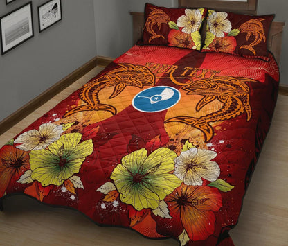 Yap Custom Personalised Quilt Bed Sets - Tribal Tuna Fish