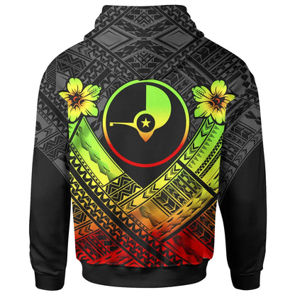 Yap Custom Personalised Polynesian Hoodie - Yap Reggae Seal Camisole Hibiscus Style