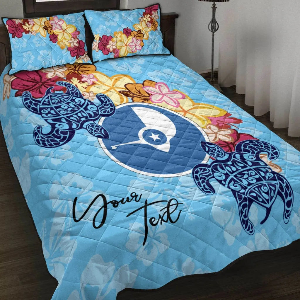 Yap Custom Personalised Quilt Bed Set - Tropical Style