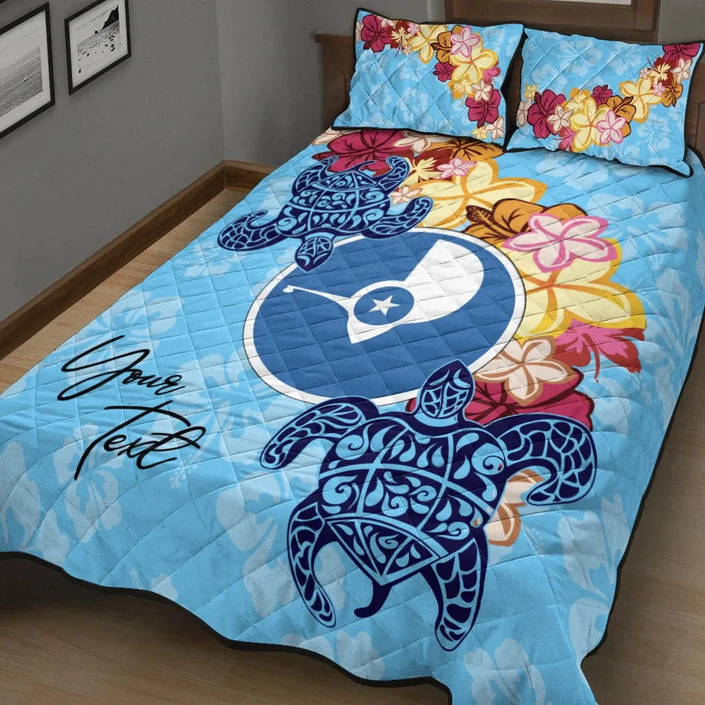 Yap Custom Personalised Quilt Bed Set - Tropical Style