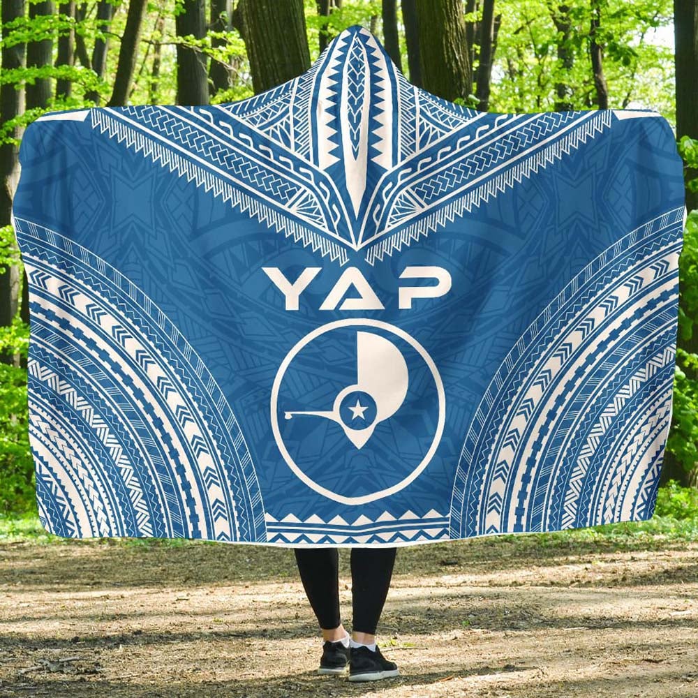 Yap Flag Polynesian Chief Hooded Blanket