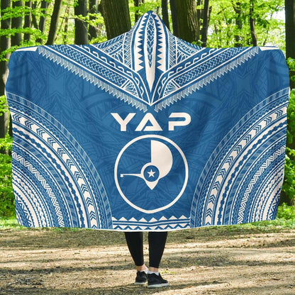 Yap Flag Polynesian Chief Hooded Blanket