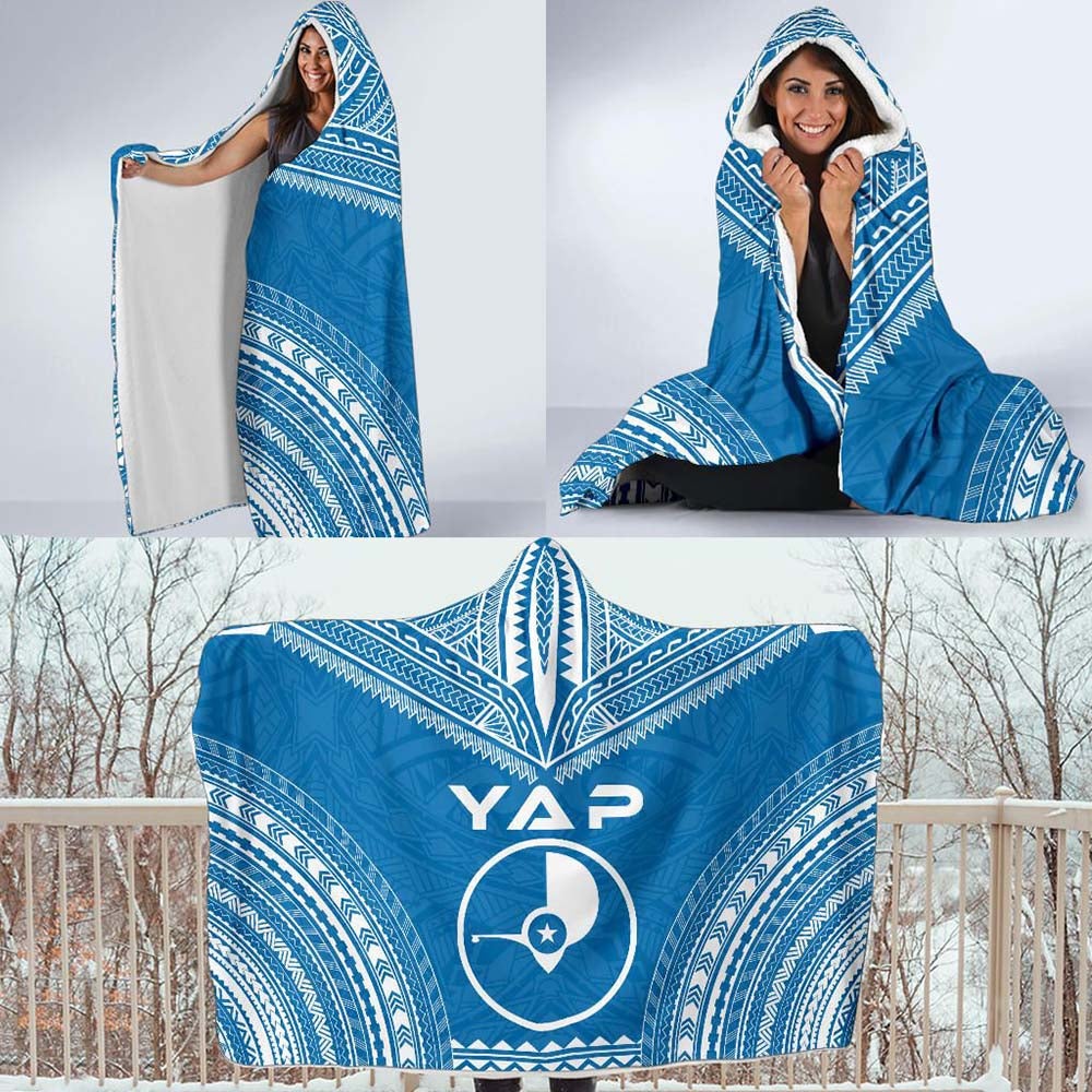 Yap Flag Polynesian Chief Hooded Blanket