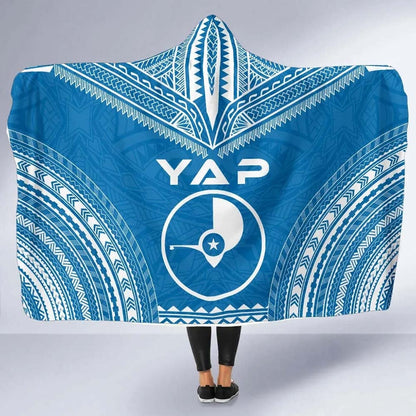 Yap Flag Polynesian Chief Hooded Blanket