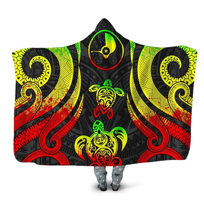 Yap Hooded Blanket - Reggae Tentacle Turtle