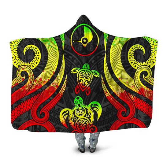 Yap Hooded Blanket - Reggae Tentacle Turtle