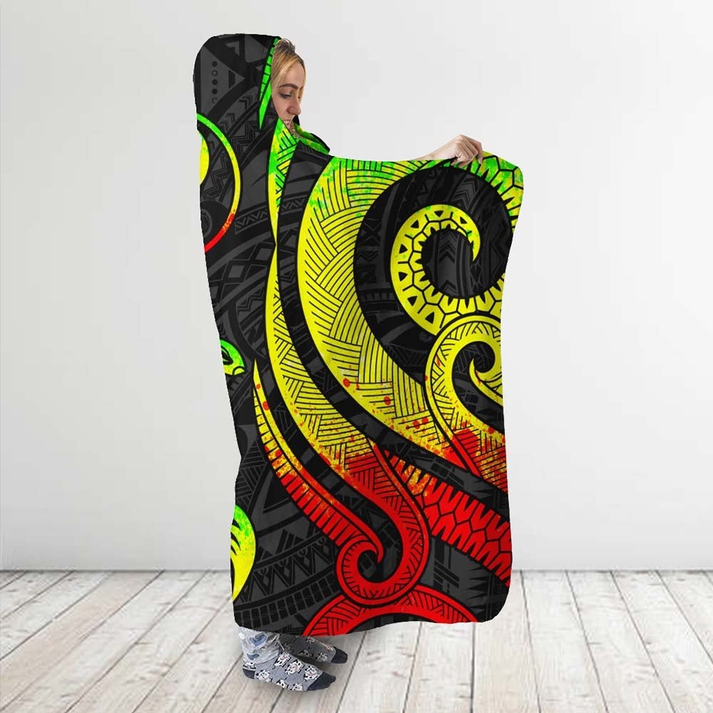 Yap Hooded Blanket - Reggae Tentacle Turtle