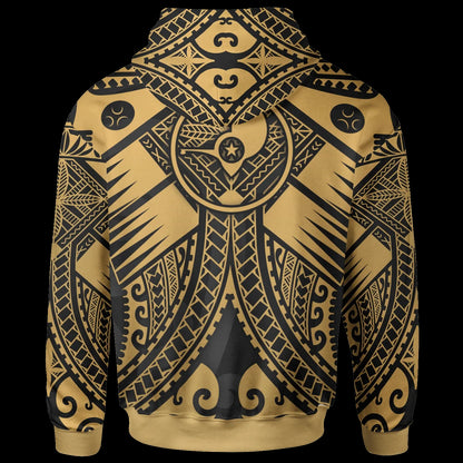 YAP Hoodie - Gold Seal with Polynesian Tattoo