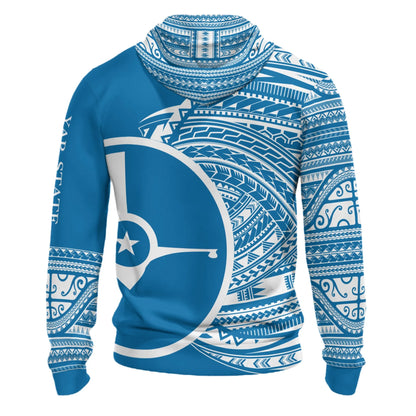 Yap Hoodie - Micronesia Patterns With Coat Of Arms