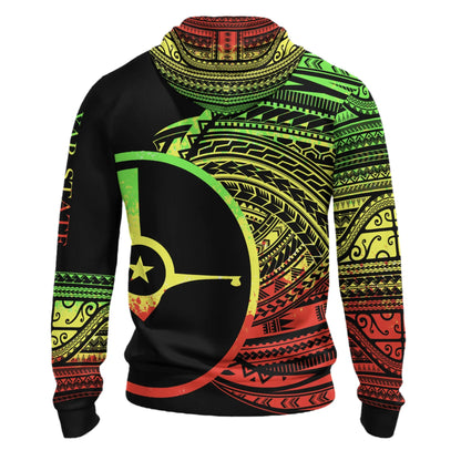 Yap Hoodie - Micronesia Reggae Patterns With Coat Of Arms