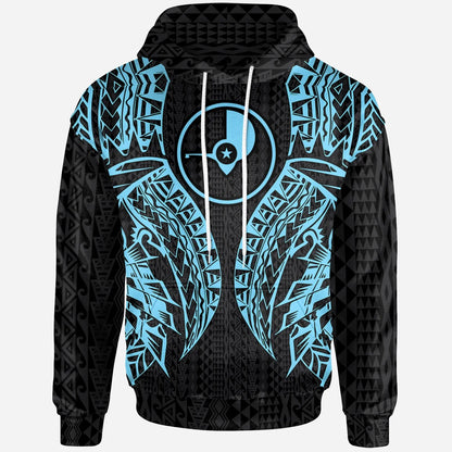 Yap Hoodie - Micronesian Lion Head Neon Style