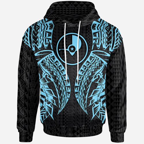 Yap Hoodie - Micronesian Lion Head Neon Style