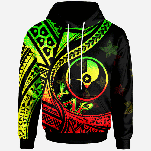 Yap Hoodie - Plumeria Flowers Raggage Version