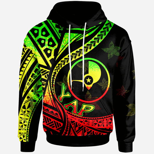Yap Hoodie - Plumeria Flowers Raggage Version