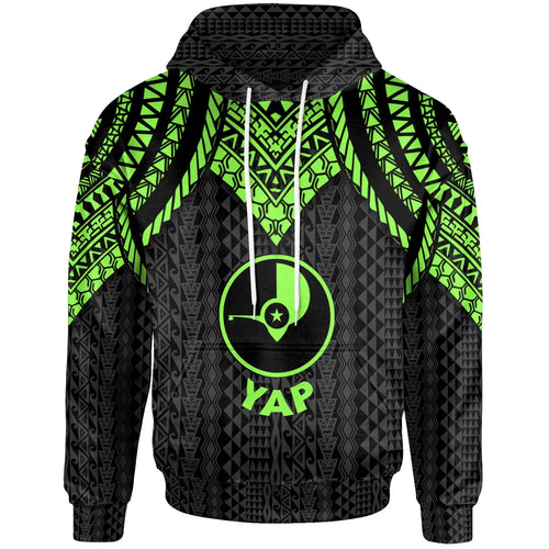 Yap Hoodie - Polynesian Armor Style Green