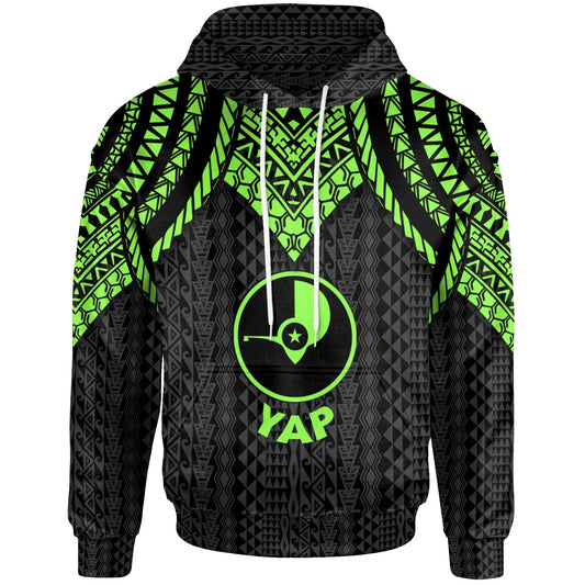 Yap Hoodie - Polynesian Armor Style Green