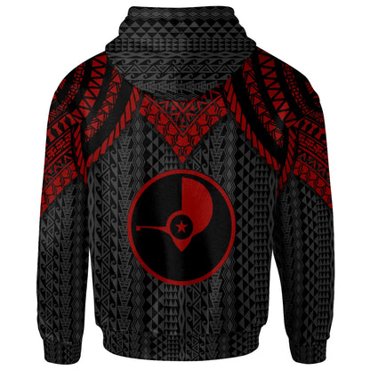 Yap Hoodie - Polynesian Armor Style Red