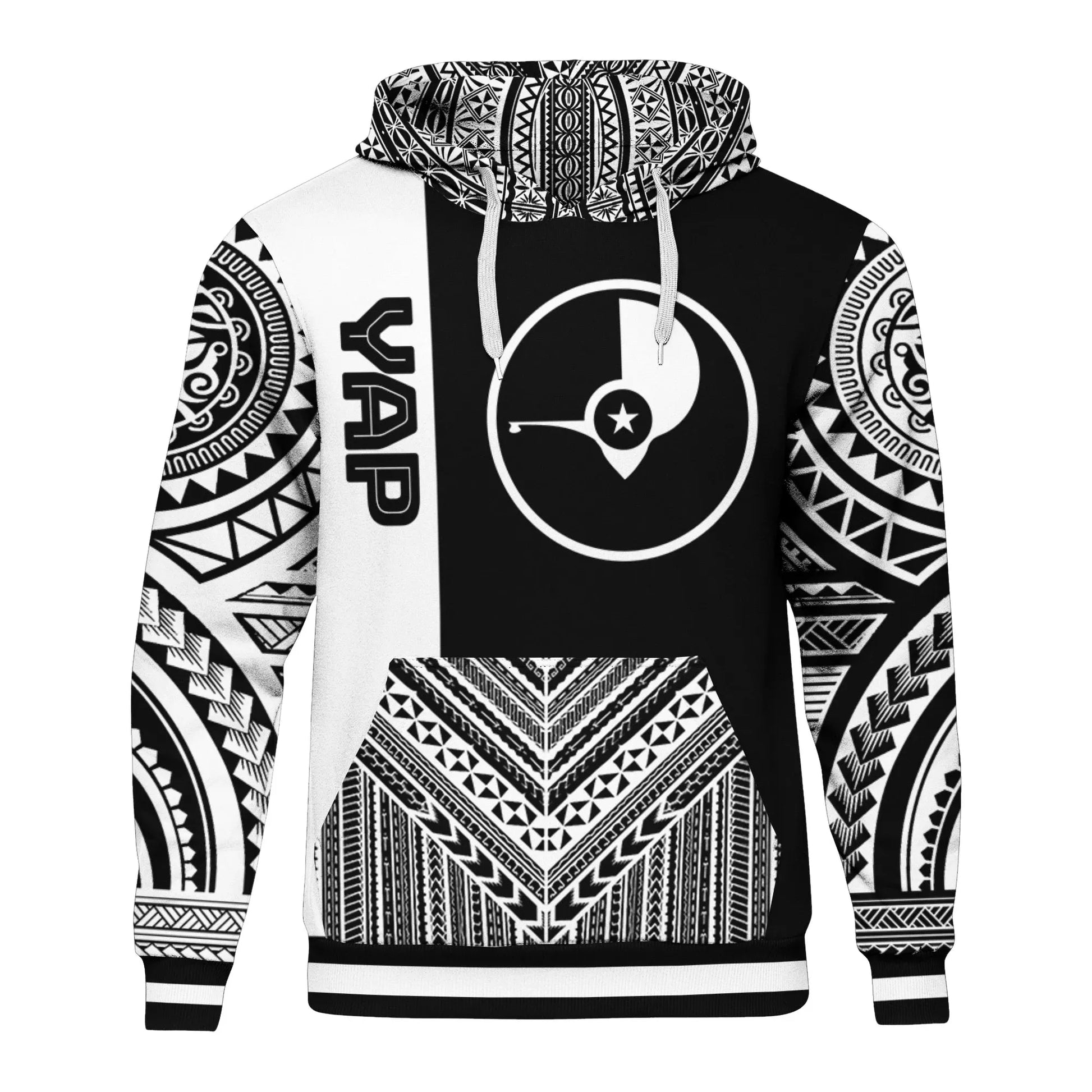 Yap Hoodie - Polynesian Special Black Style