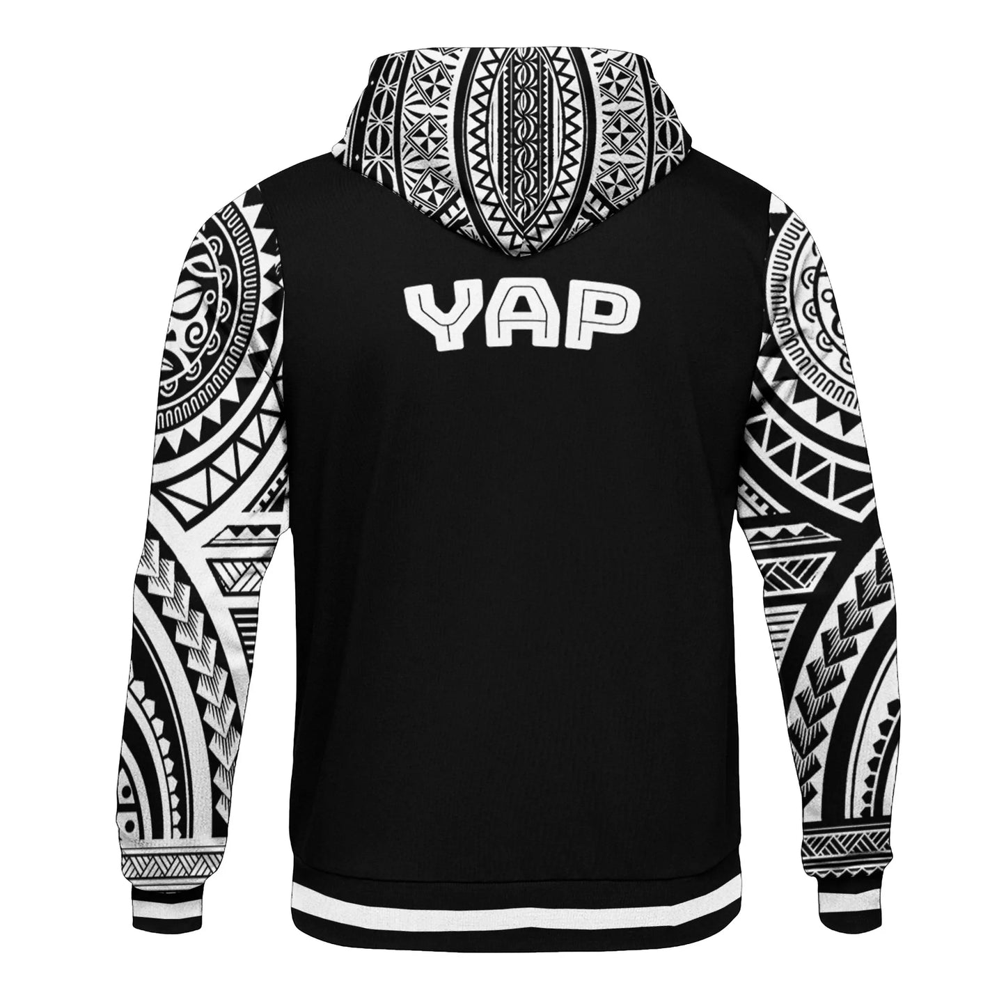 Yap Hoodie - Polynesian Special Black Style