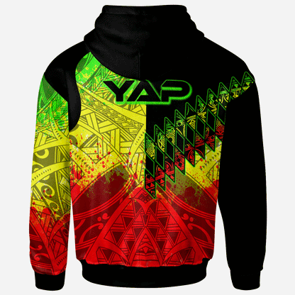 Yap Hoodie - Reggage Color Symmetry Style