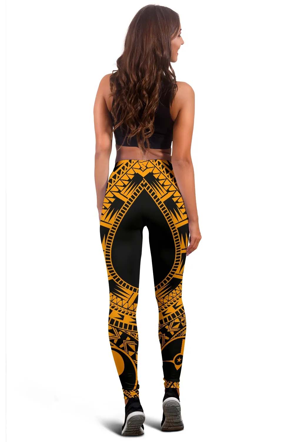 Yap Legging Polynesian Pattern Gold