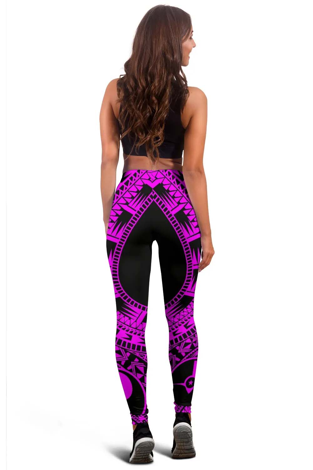 Yap Legging Polynesian Pattern Pink
