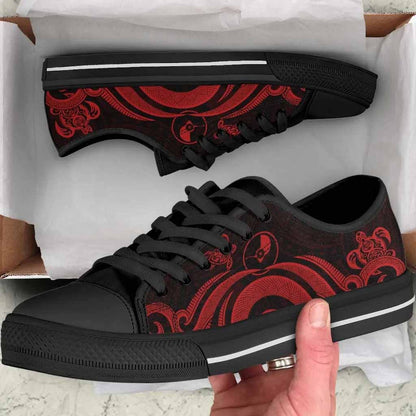 Yap Low Top Canvas Shoes - Red Tentacle Turtle