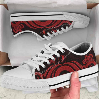 Yap Low Top Canvas Shoes - Red Tentacle Turtle