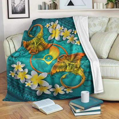 Yap Micronesia Blanket - Manta Ray Ocean