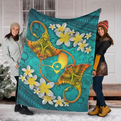 Yap Micronesia Blanket - Manta Ray Ocean