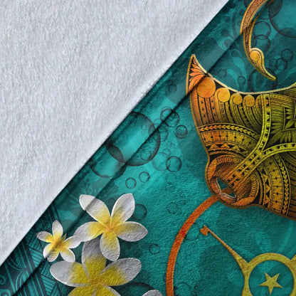 Yap Micronesia Blanket - Manta Ray Ocean