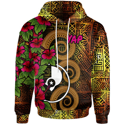 Yap Micronesia Hoodie - Hibiscus Vintage