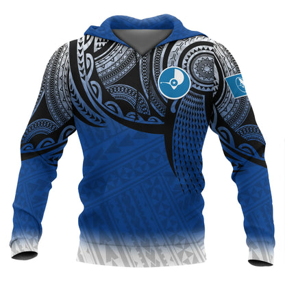 Yap Micronesia Hoodie - Tattoo Pattern