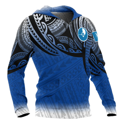 Yap Micronesia Hoodie - Tattoo Pattern