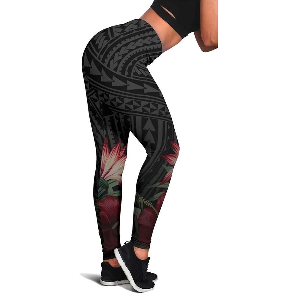 Yap Micronesia Legging - Tropical Vintage Hibiscus
