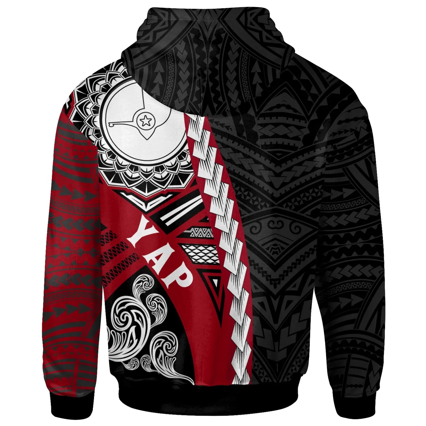 Yap Micronesia Polynesian Hoodie - Wave Tattoo