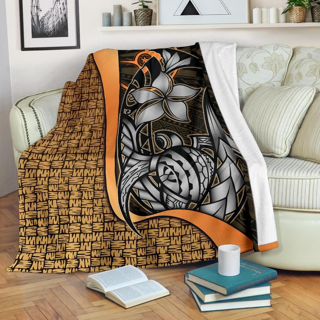 Yap Micronesia Premium Blanket Gold - Turtle With Hook