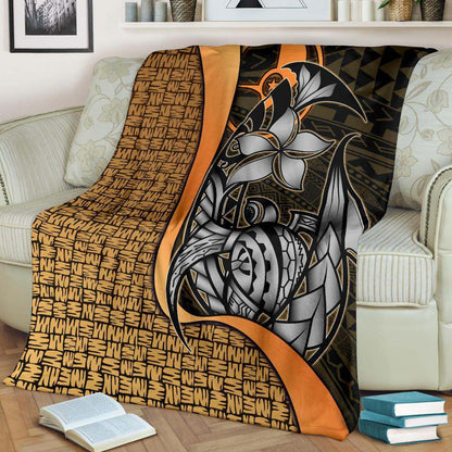 Yap Micronesia Premium Blanket Gold - Turtle With Hook