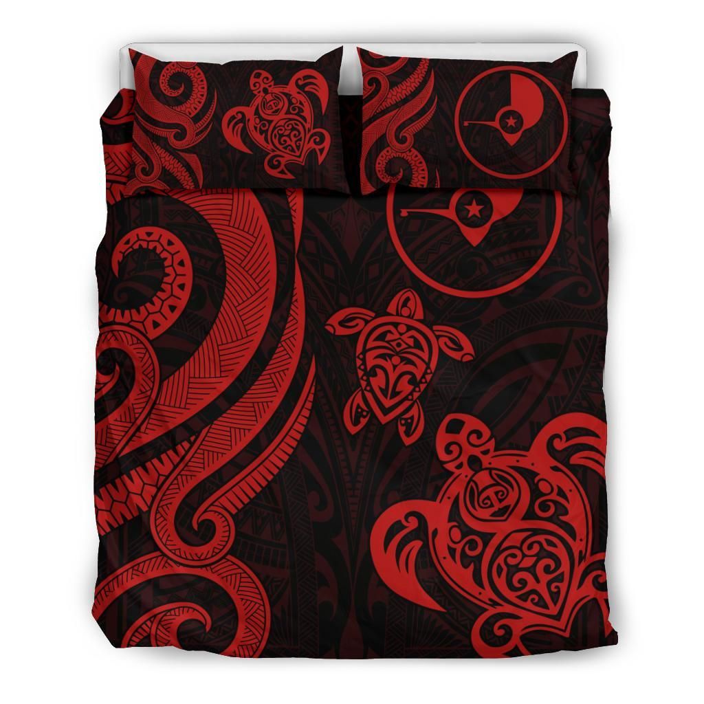 Yap Micronesian Bedding Set - Red Tentacle Turtle