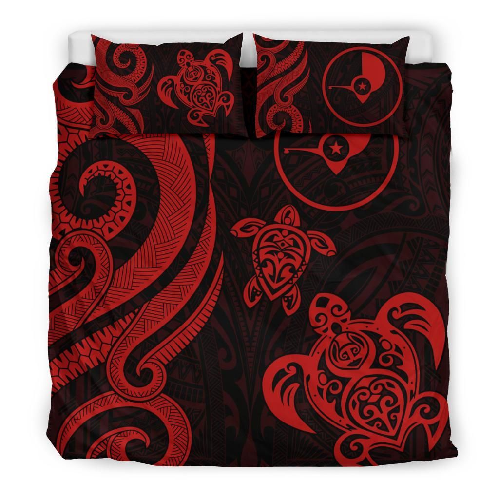 Yap Micronesian Bedding Set - Red Tentacle Turtle