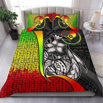 Yap Micronesian Bedding Set Reggae - Turtle With Hook