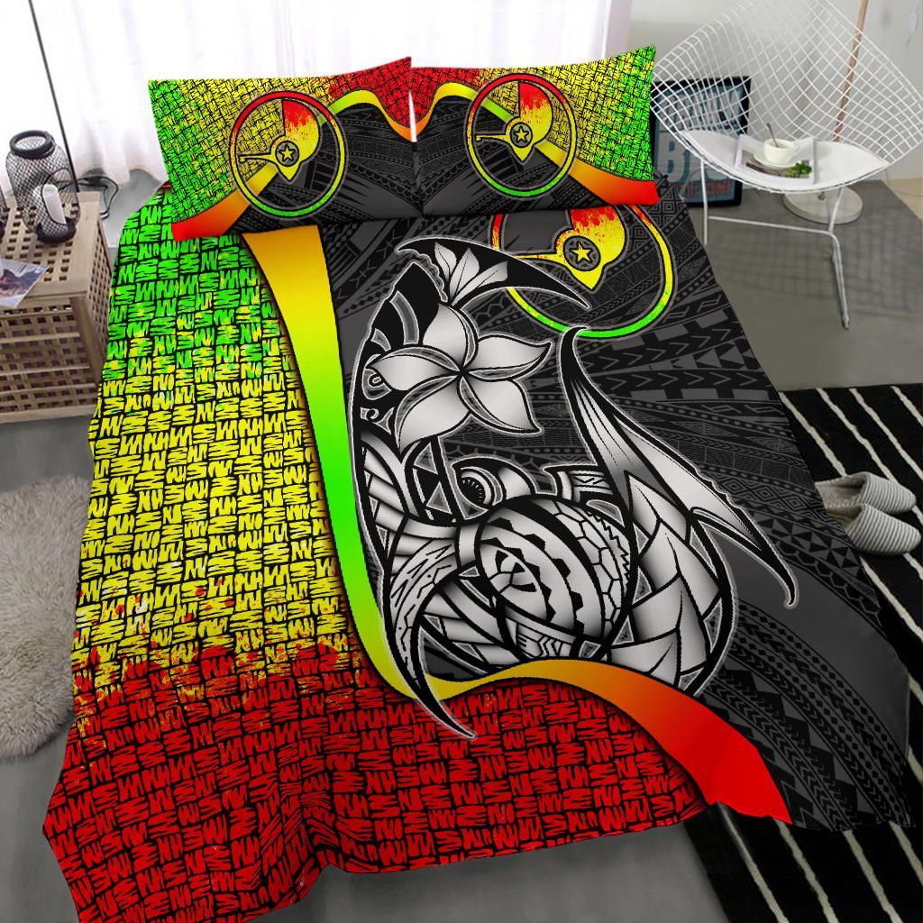Yap Micronesian Bedding Set Reggae - Turtle With Hook