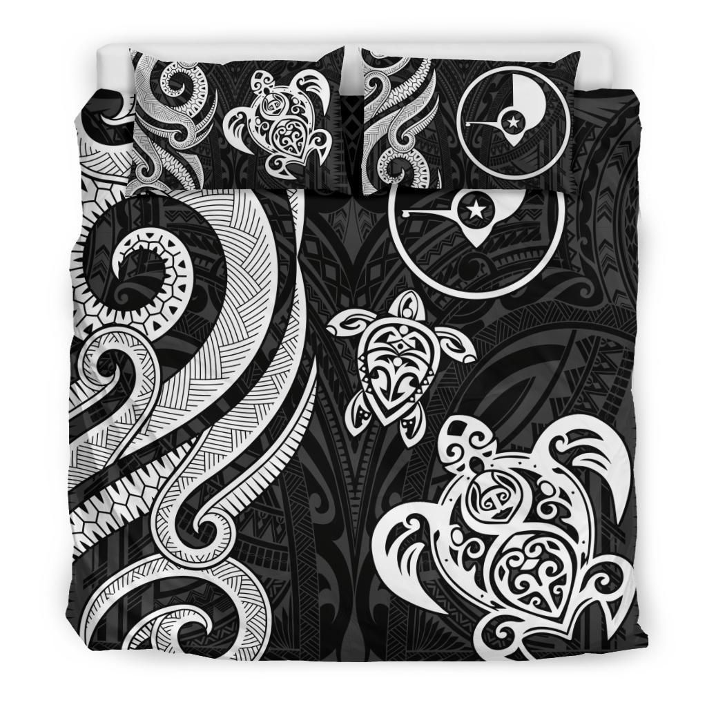 Yap Micronesian Bedding Set - White Tentacle Turtle