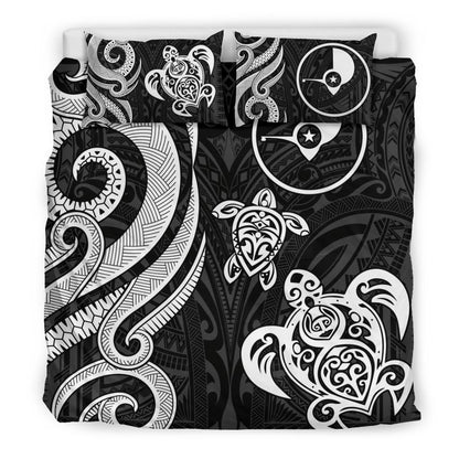 Yap Micronesian Bedding Set - White Tentacle Turtle