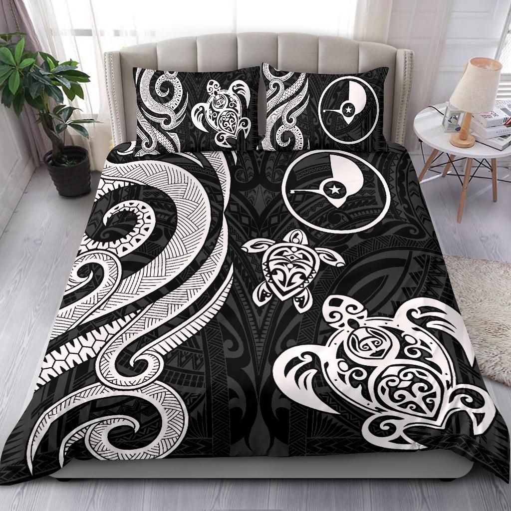 Yap Micronesian Bedding Set - White Tentacle Turtle